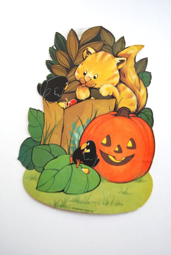 Vintage Halloween Paper Wall Decor By Hallmark Etsy