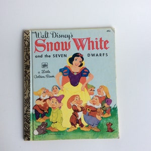 Vintage Children&#39;s Book, Walt Disney&#39;s Snow White and the Seven Dwarfs