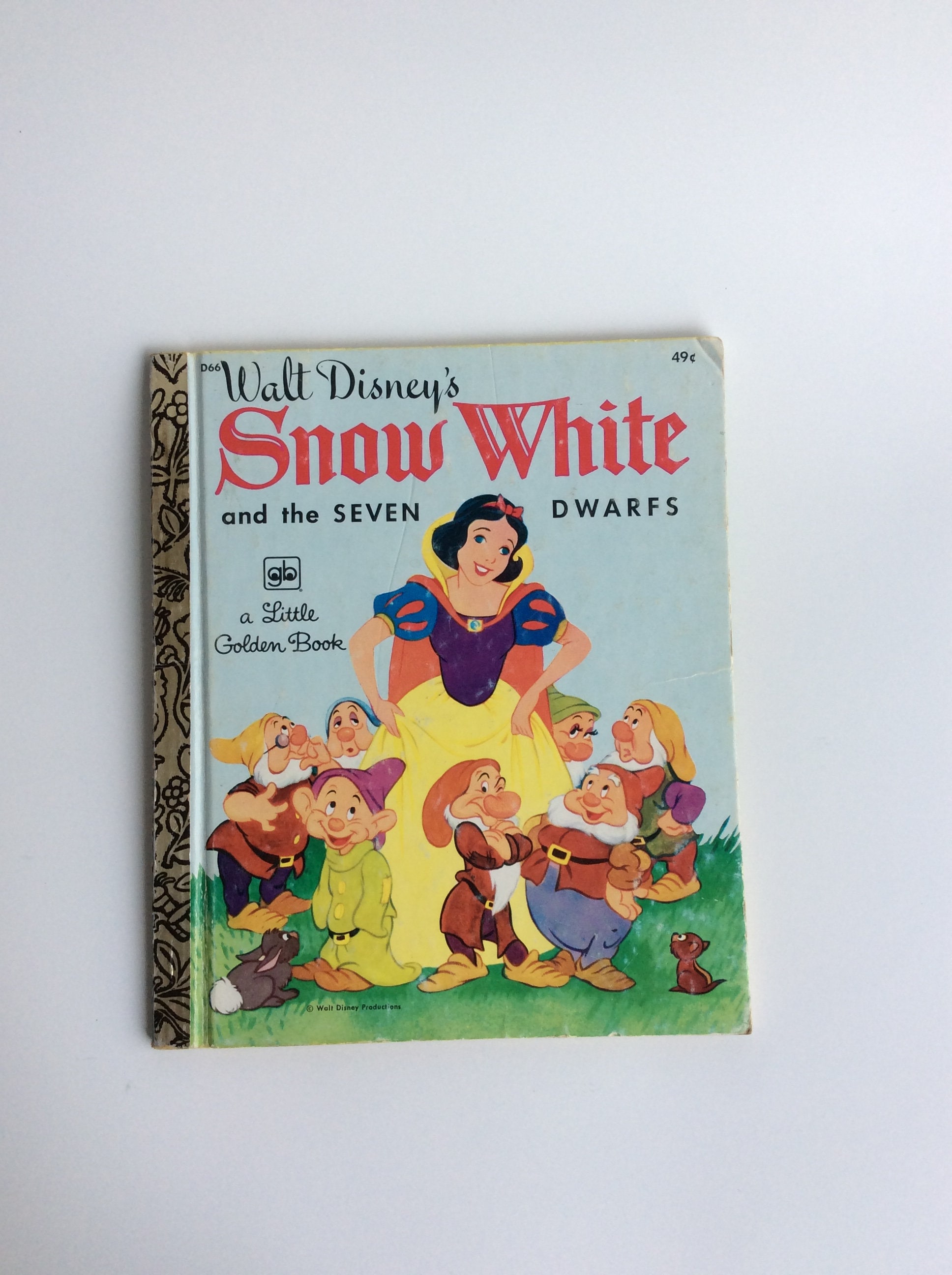 白雪姫　Walt Disney  White 絵本 ビンテージ Vintage Children's Book, Walt Disney's Snow White and the Seven