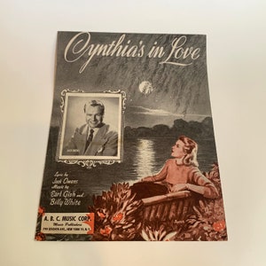 Vintage Sheet Music, Cynthia&#39;s In Love