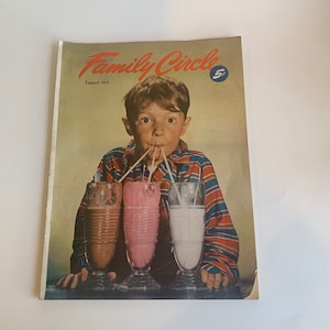 Vintage Family Circle Magazine August 1949