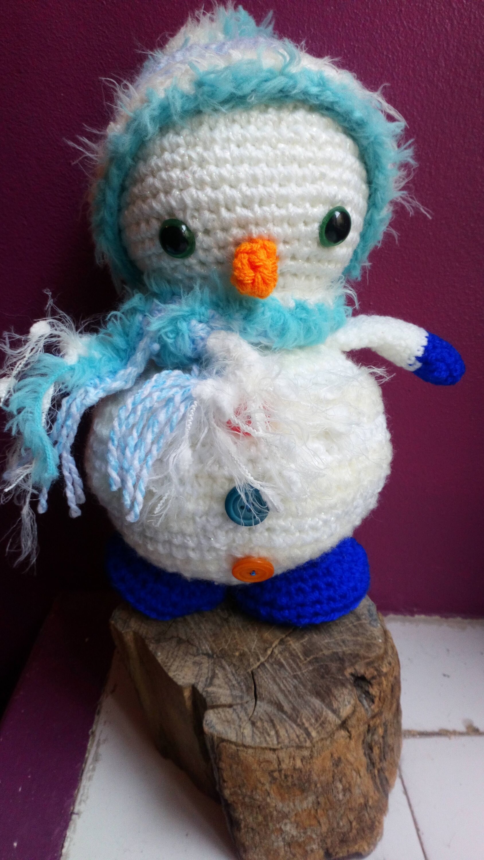Bonhomme de Neige Au Crochet
