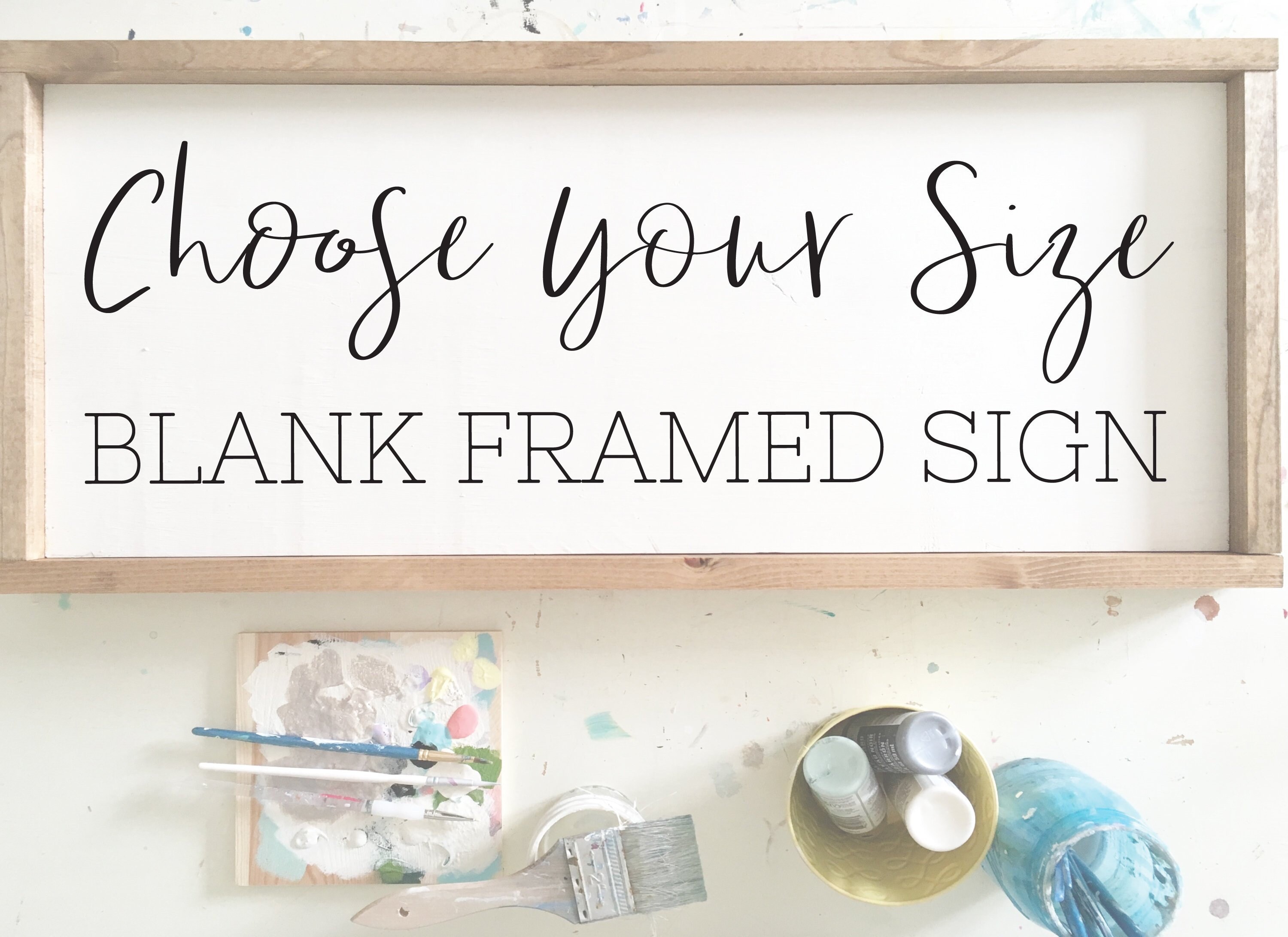BLANK sign Create your own framed sign DIY wood sign Paint Etsy