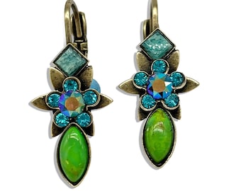 Vintage inspired Star flower earrings