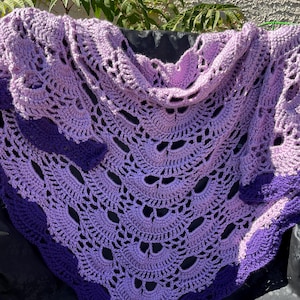 Crochet Virus Shawl, Handmade Virus Shawl