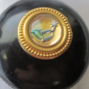 Custom Vintage  NOS Shift Knob with an Intaglio SPUR insert/Fits Harley/Indian/Jeep/Chevy/Dodge Satin Gift Bag