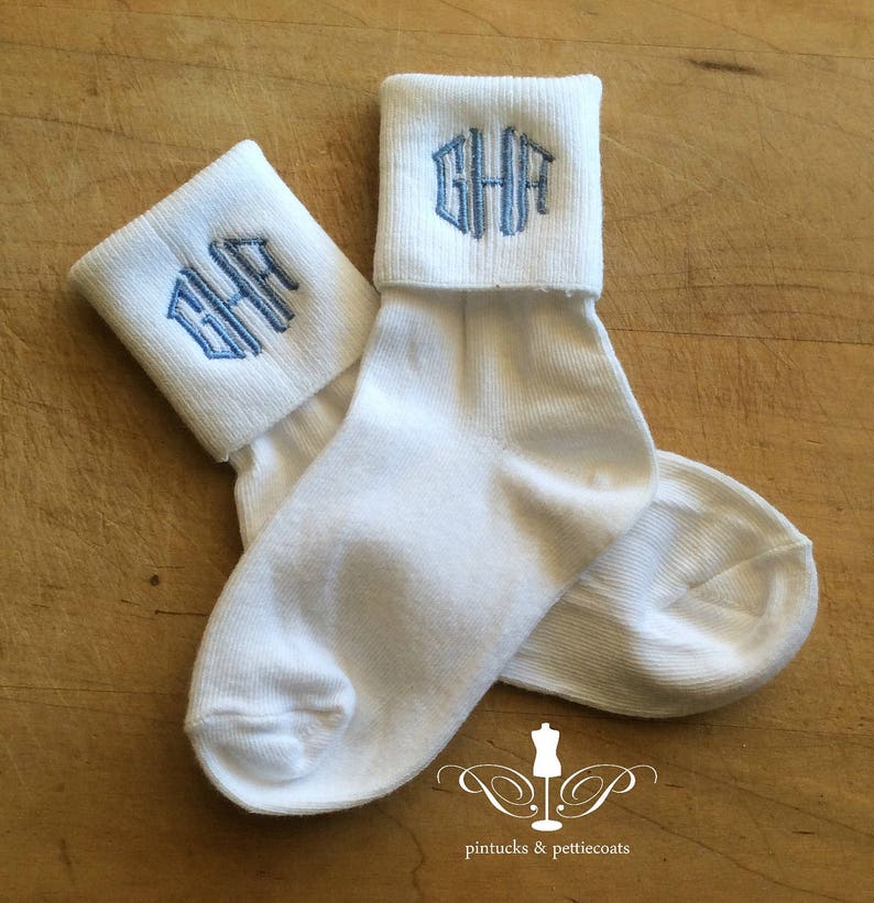 Monogrammed Boys Socks Embroidered Boys Socks Personalized Boys Socks