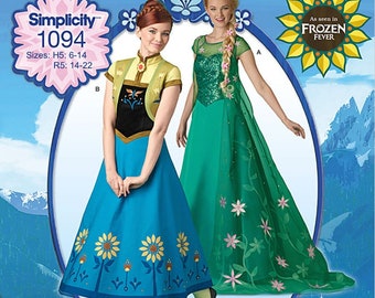 DISNEY Licensed FROZEN Fever Cosplay Costumes Sewing Pattern