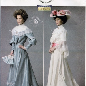 Historical Victorian, Titanic, Downton Abbey - style Top, Skirt & Belt Cosplay Costume Sewing Pattern, Butterick 5970, Sizes 8-24, New!