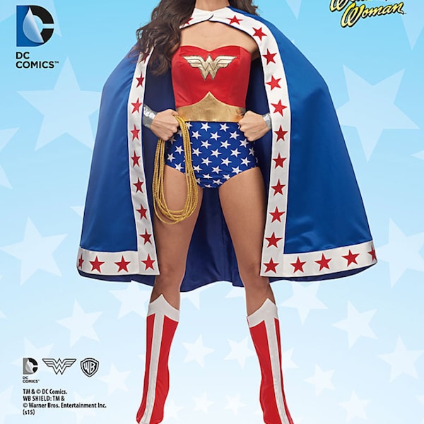 Wonder Woman Superhero Licensed DC Comics Cosplay Costume SEWING pattern Simplicity 1024 Adult / Teen / Miss / Woman sizes 6-22 OOP