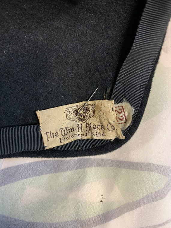 The Wm. H. Block Co. Black Sequin and Felted Velo… - image 8