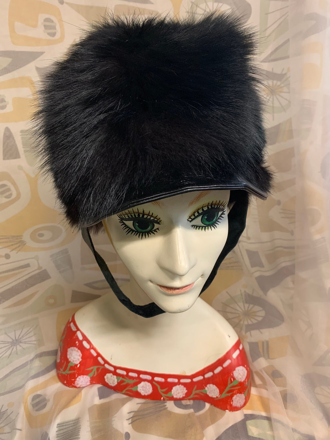JACQUES LA RAMIE Vintage Black Fox Fur Hat - Etsy display picture 2