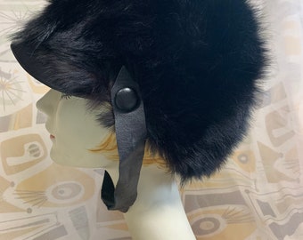 JACQUES LA RAMIE Vintage Black Fox Fur Hat - Etsy display picture 2