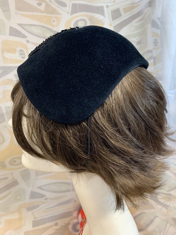 The Wm. H. Block Co. Black Sequin and Felted Velo… - image 6