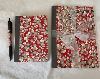 Cherry Blossom Journal Gift Set: Two Lined Journals and Pen