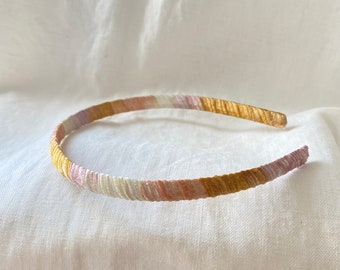 Gold, Rose Gold & Ivory Headband: Elegant Holiday Hair Accessory