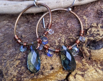 Gorgeous Green Agate Earrings ~ infused with Reiki and Love