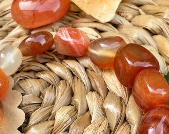 Carnelian stretch bracelet - infused with Reiki