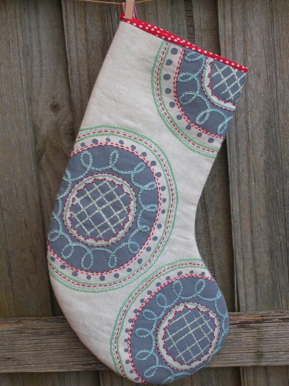 Items similar to Christmas Stocking Embroidery Kit on Etsy