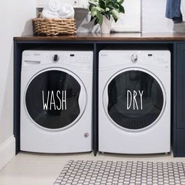 Washer Dryer Decal Etsy