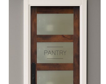 Pantry Door Decal | Pantry Decal | Pantry Sticker | Modern Contemporary Kitchen Decor | Minimalist | Various Words Available