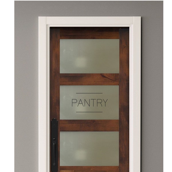 Pantry Door Decal | Pantry Decal | Pantry Sticker | Modern Contemporary Kitchen Decor | Minimalist | Various Words Available