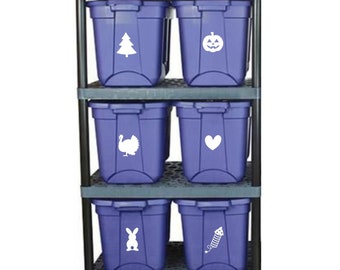 Storage Bin Decal | Holiday Storage Label | Large Storage Tote Decal | Organization | Halloween | Christmas | Easter | Decorations Container
