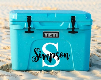 Yeti Cooler Decal Over 70 Customizable Or Handmade Options Etsy