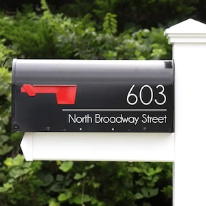 Filigree Swirl Mailbox Decal - Custom Vinyl Sticker with Mailbox Letters –  Eastcoast Engraving