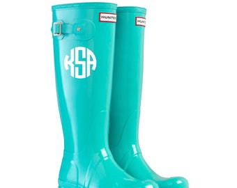 monogrammed hunter rain boots