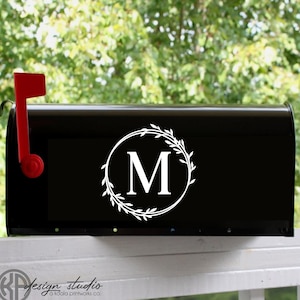 Farm House Monogram Mailbox Decal | Last Name Monogram | Personalized Mailbox | House Warming Gift | New Home | Curb Appeal