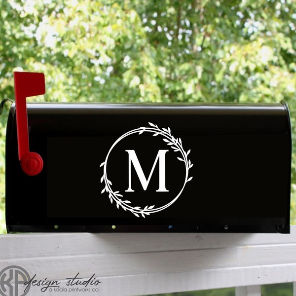 Farm House Monogram Mailbox Decal | Last Name Monogram | Personalized Mailbox | House Warming Gift | New Home | Curb Appeal