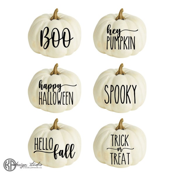 Pumpkin Decals | Pumpkin Quote Decal | Pumpkin Monogram Sticker | Fall Porch Decor | Fall Decal | Halloween Decorations | Farmhouse Fall