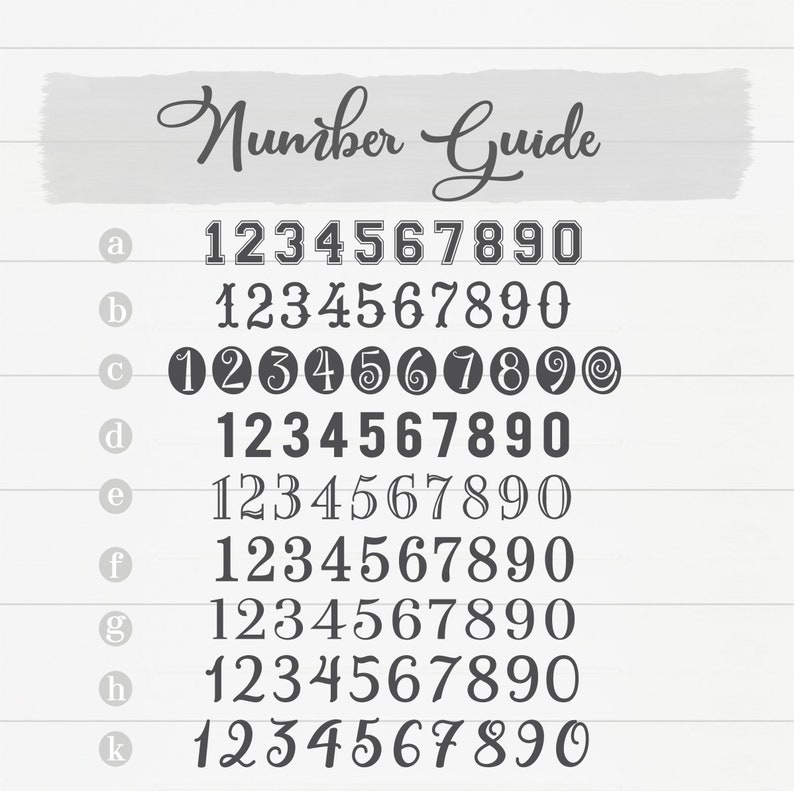 Mailbox Number House Number Team Numbers Wedding Table Numbers Address Decal Number Decal Vinyl Number Sticker Home Decor Home Living