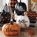 Pumpkin Decals | Pumpkin Quote Decal | Pumpkin Monogram Sticker | Fall Porch Decor | Fall Decal | Front Door | Halloween Decorations