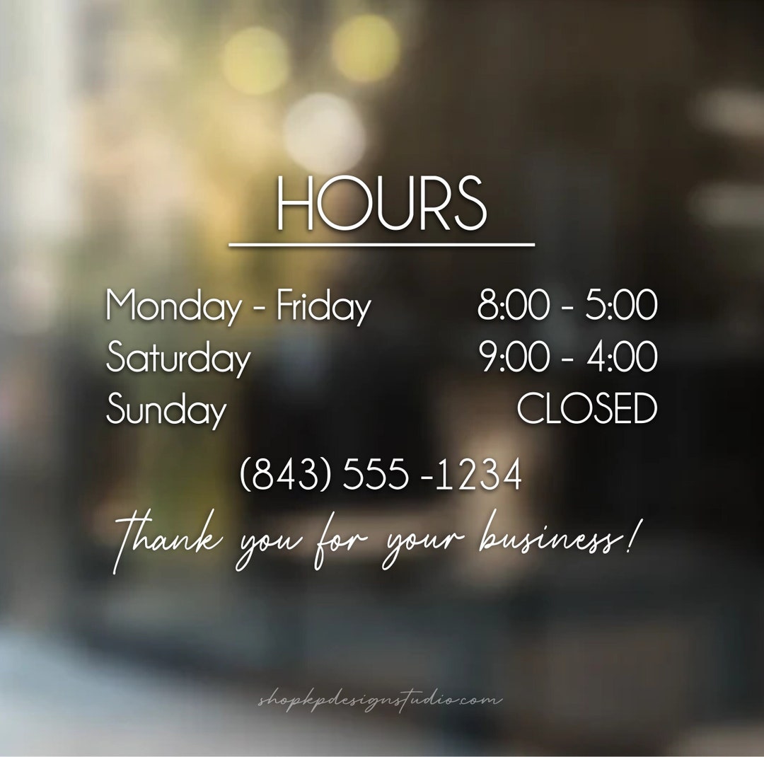 hours-window-decal-modern-store-hours-of-operation-storefront-decal