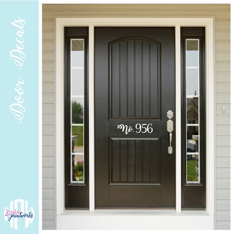 Street Number Front Door Decal House Apartment Address