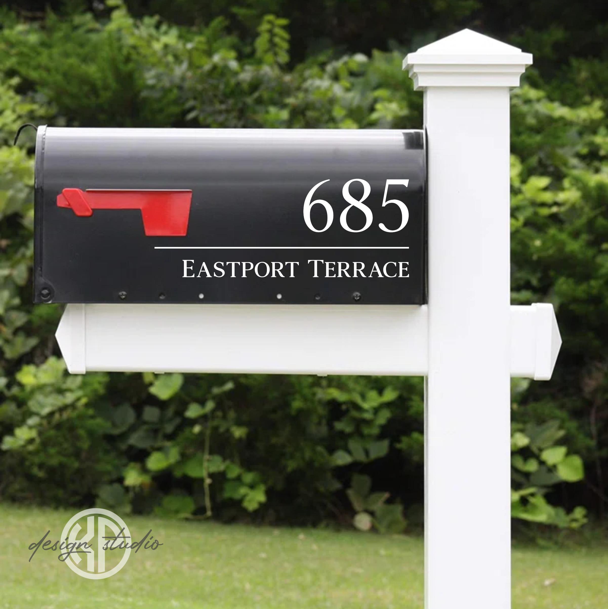 Address Mailbox Decal | Street Address Mailbox | Address for Mailbox ...