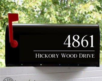 Address Mailbox Decal | Street Address Mailbox  | Address for Mailbox | Personalized Mailbox | House Warming Gift | New Home | Curb Appeal