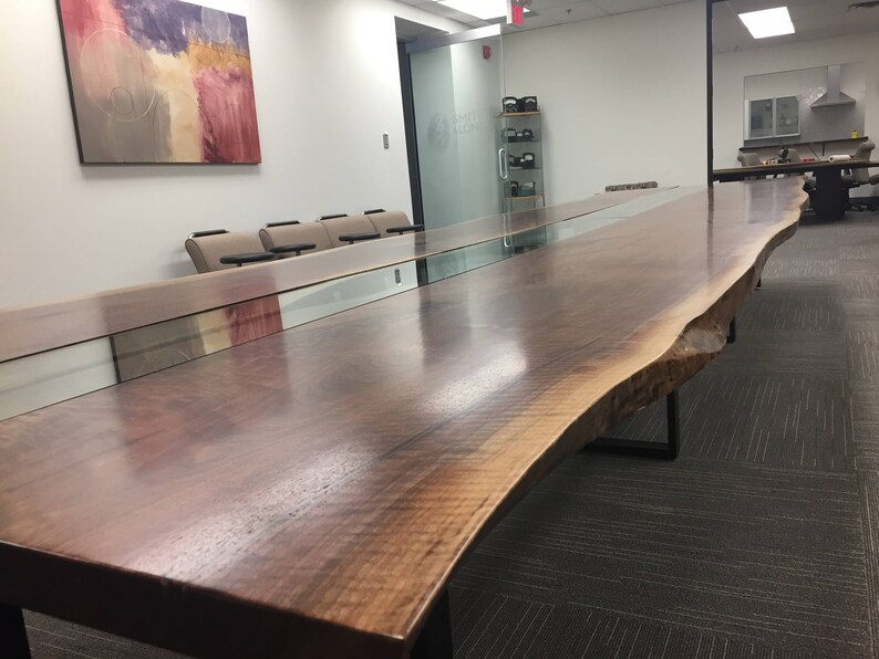 The 7 Best Epoxy Resin Computer Desk Reviews in 2021 3 Slab Wood Computer Desk - English Walnut with Epoxy Resin