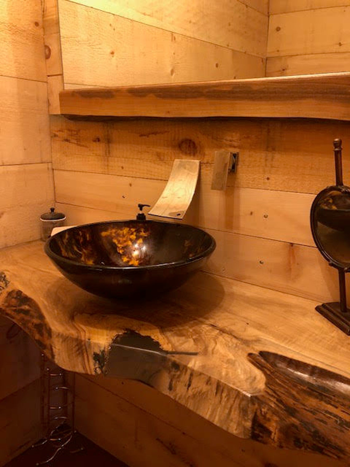 LIVE EDGE Bathroom Counter Live Edge Bathroom Vanity Wood Etsy Canada