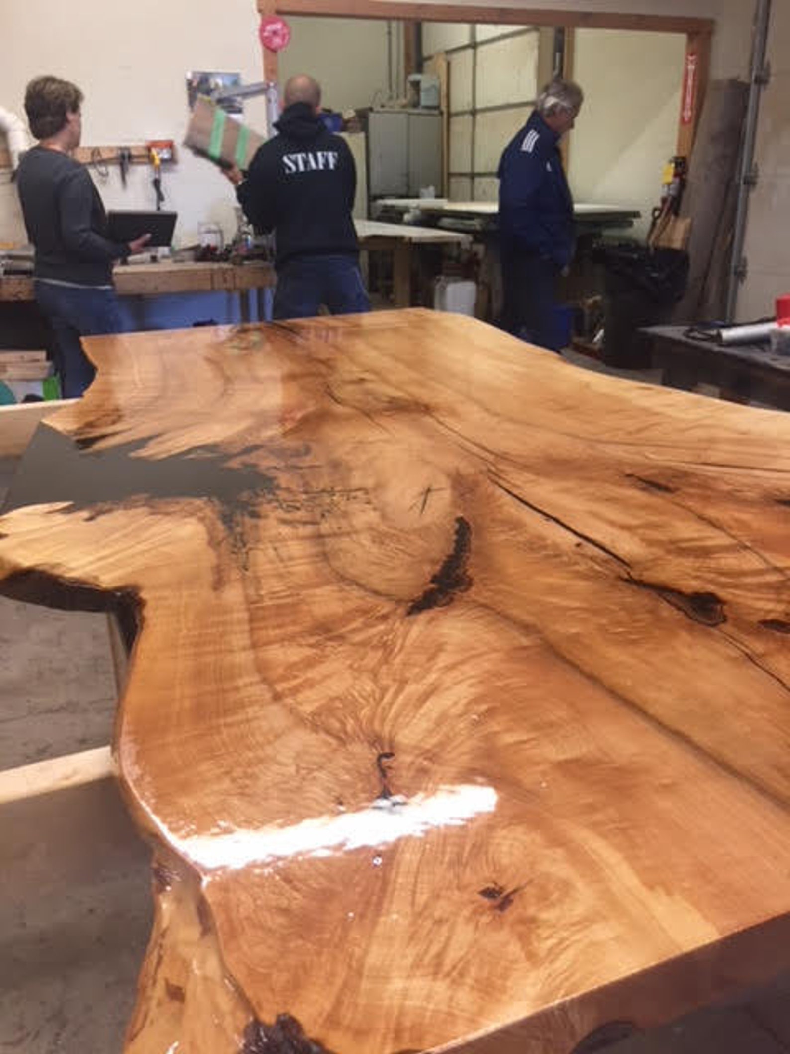 Live Edge Wood Countertops Butcher Block Maple Black Etsy