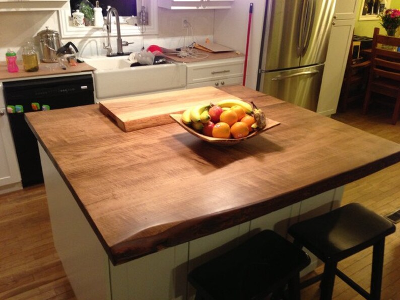 68' Maple Live Edge Countertop Island Top Wood Island Top Etsy