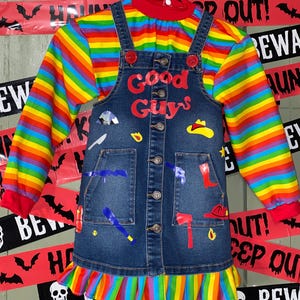 4t.  Chucky Good Guy Halloween - Dress Up Costume.    Size  - 4T  coveralls