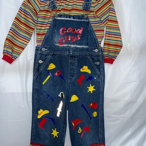 4/5 kids   Chucky Good Guy Halloween - Dress Up Costume.    Size  4/5 kids