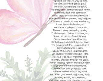 Poemas de seres queridos fallecidos, poemas para el duelo, poema conmemorativo (descarga digital)