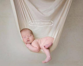 Newborn Baby Photography Props, Cream Baby Wrap, Baby Swaddle Blanket, Cocoon Wrap, Infant Photo Prop, Stretchy Baby Wrap, Jersey Baby Wrap