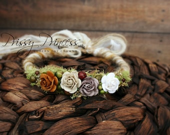 Fall Halo, Newborn Halo, Baby Halo, Photo Prop, Newborn Crown, Floral Halo, Infant, Hair Accessories, Baby Headband, Floral Headband, Halo