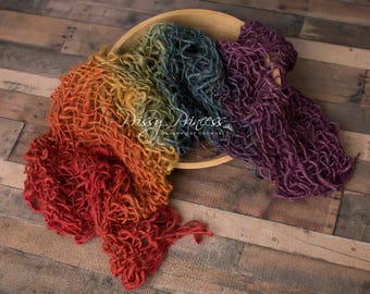 Rainbow Newborn photography props, rainbow blanket baby photography props, rainbow baby props, baby nest photo prop, baby posing props