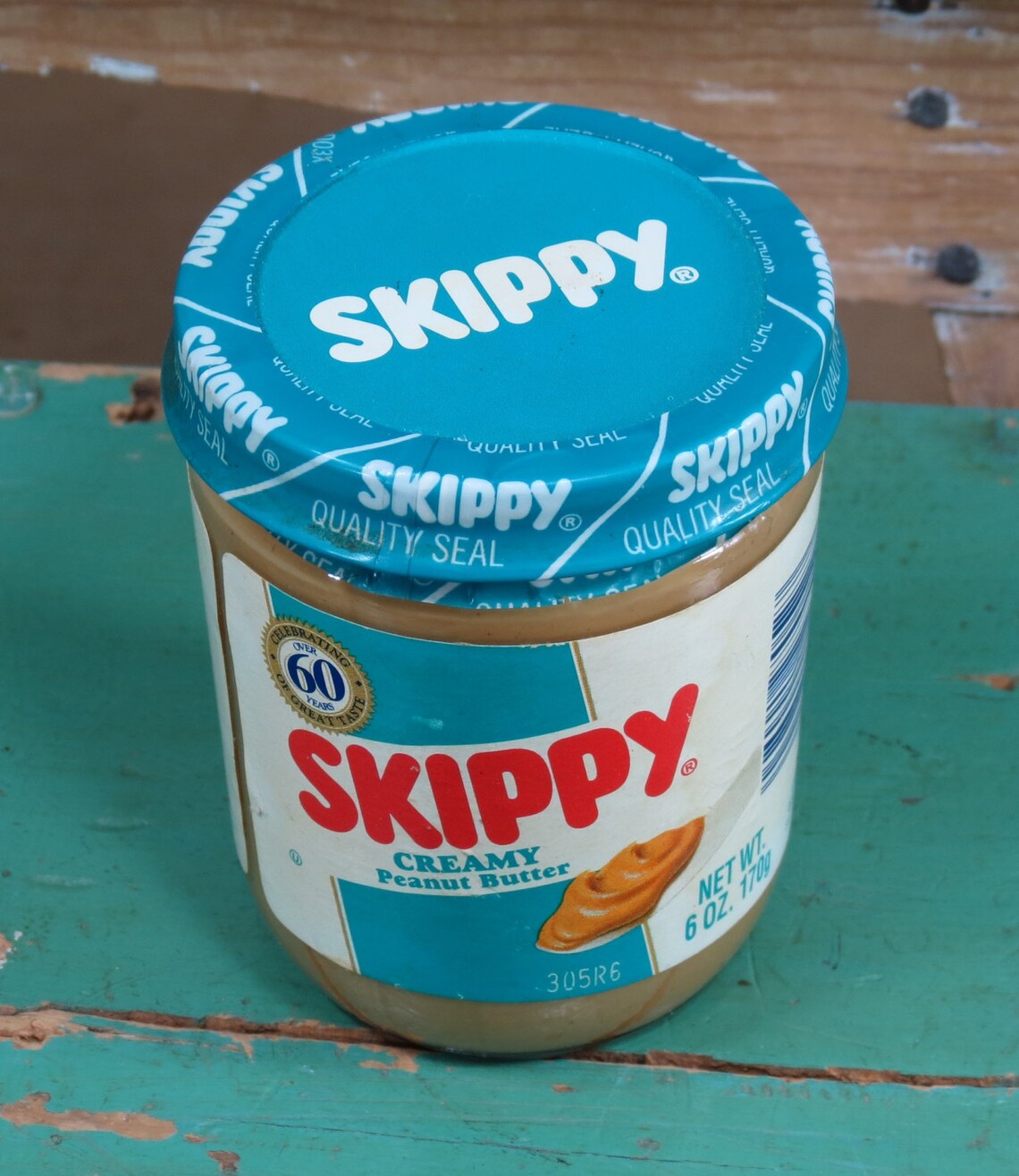 Vintage Skippy Peanut Butter Jar Circa 1995 . Sealed Glass Jar Etsy